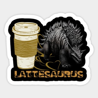 Lattesaurus Stegosaurus Dinosaur Sticker